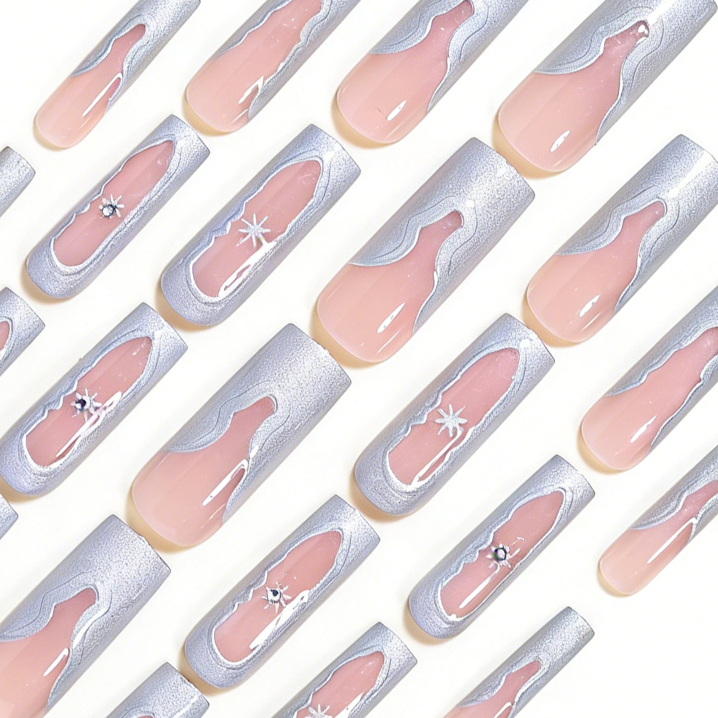 Artistic Press-On Nail Extensions Acalora