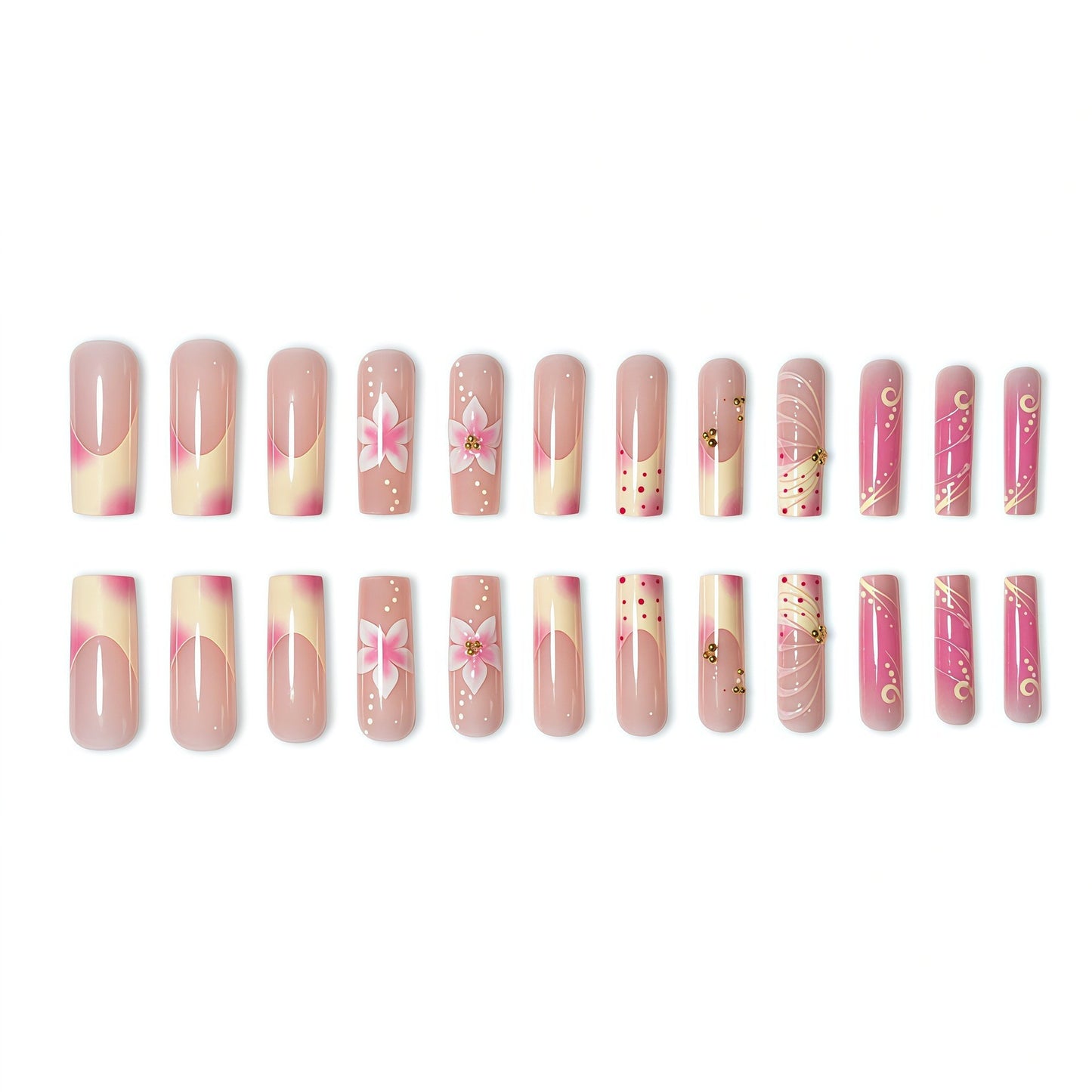 Floral Artisan Press-On Nail Set Acalora