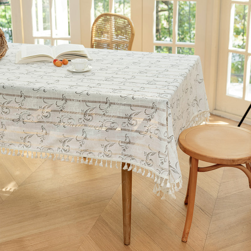 Decorative Tassel Tablecloth
