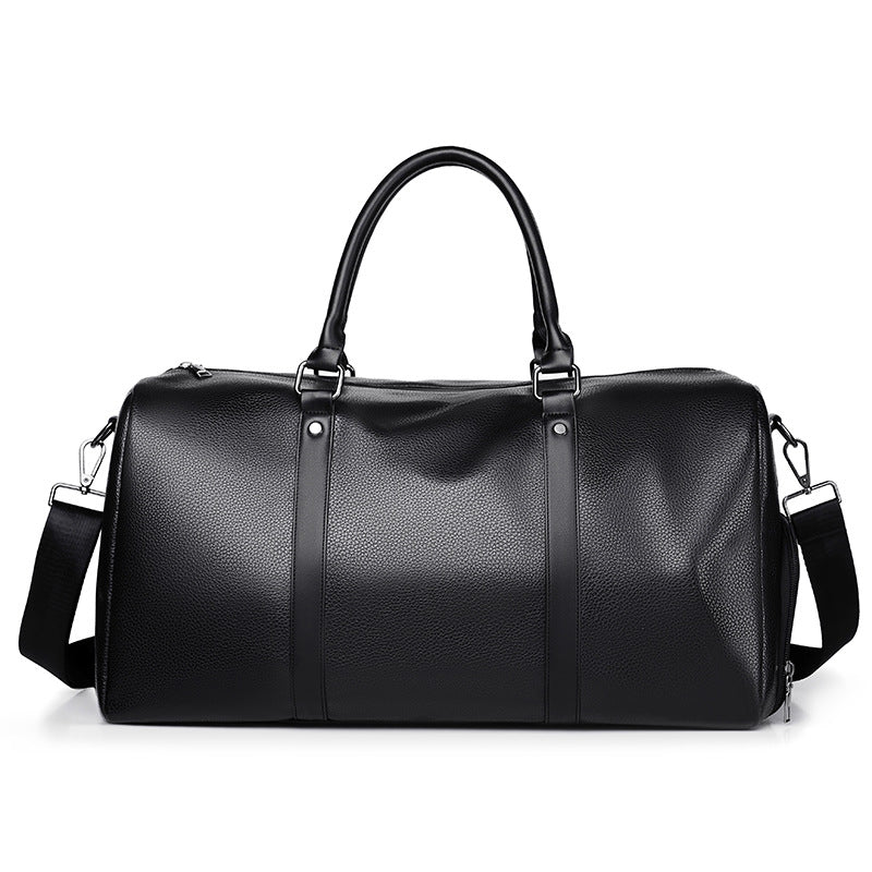 Elegant Leather Weekender Bag Acalora