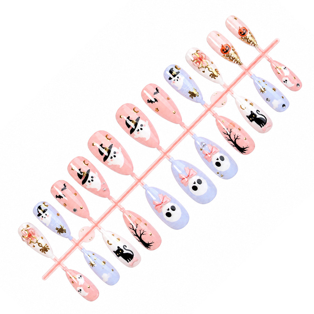 Halloween-Themed Press-On Nail Art Set Acalora 1788495348