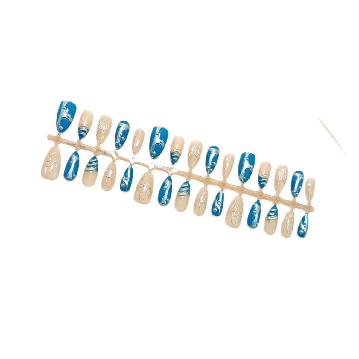 Artificial nails with creative shimmer design Acalora