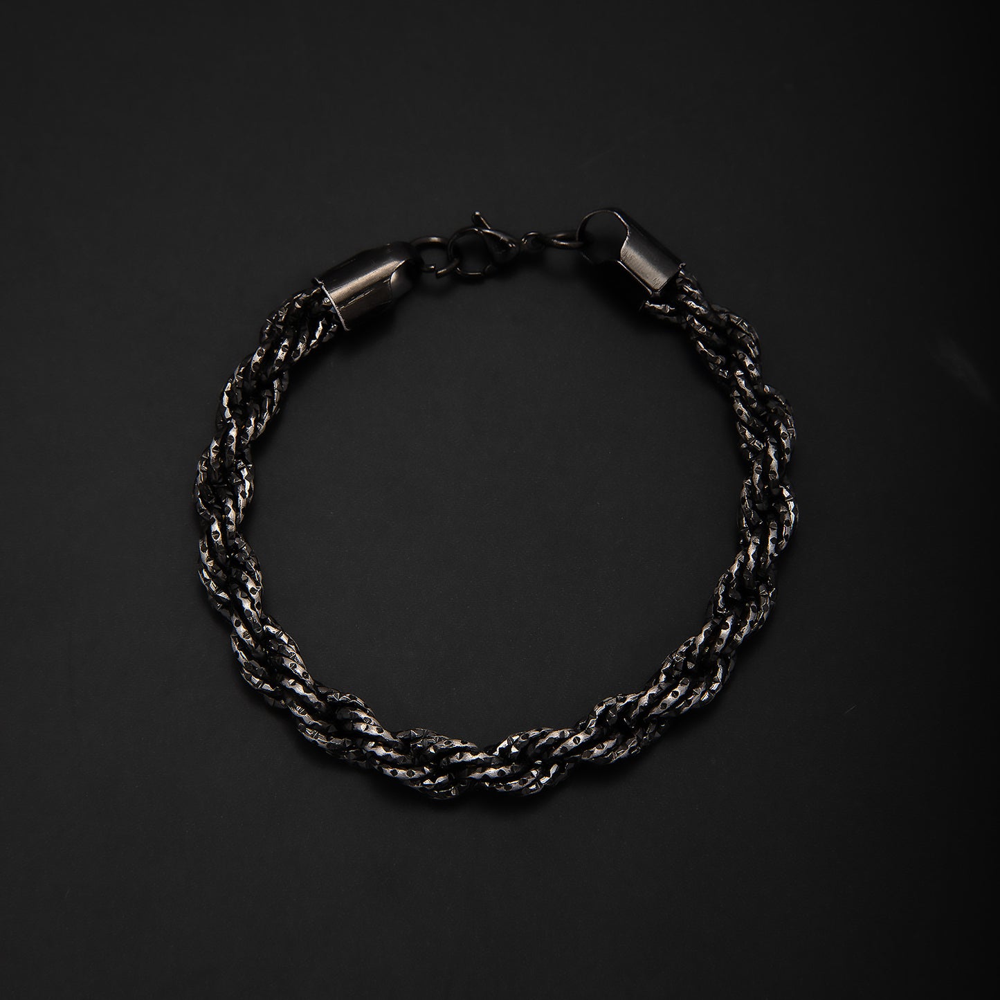 Braided Gold Statement Bracelet Acalora