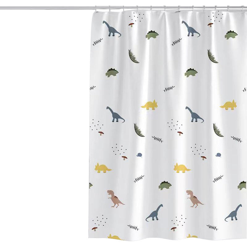 Dinosaur-Themed Shower Curtain