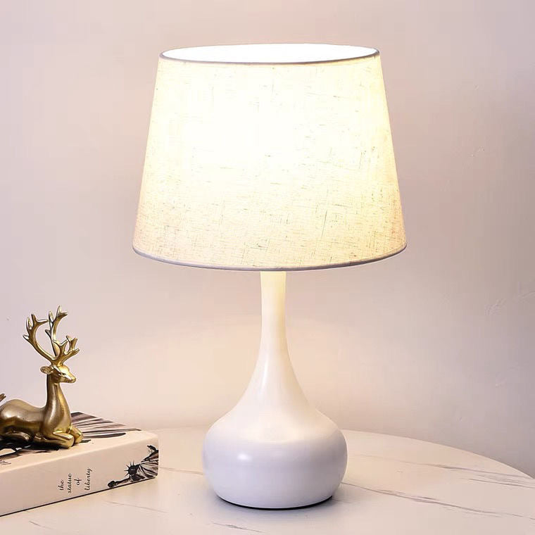 Contemporary Table Lamp with Textured Shade