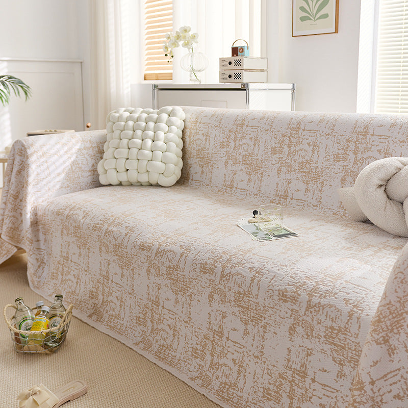 Elegant Leaf Patterned Sofa Cover