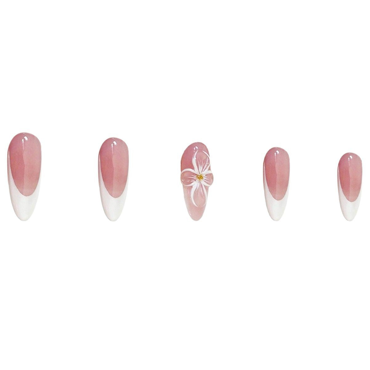Elegant Artistic Press-On Nail Set Acalora