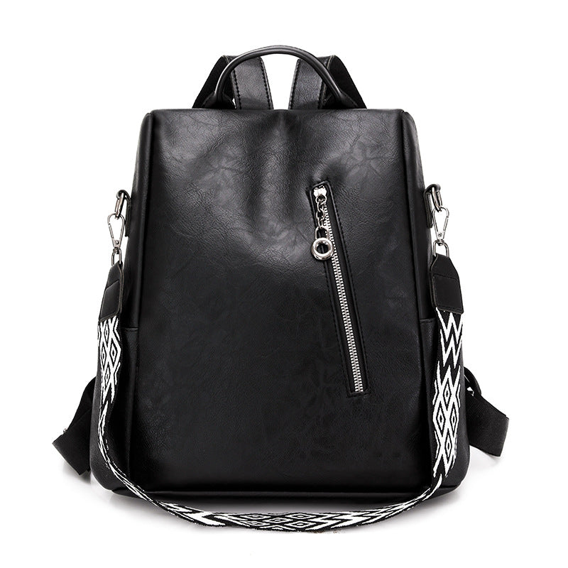 Elegant Faux Leather Backpack Acalora