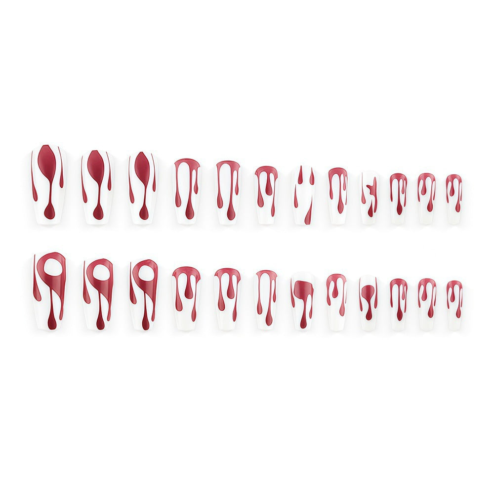 Creative drop design artificial nails Acalora