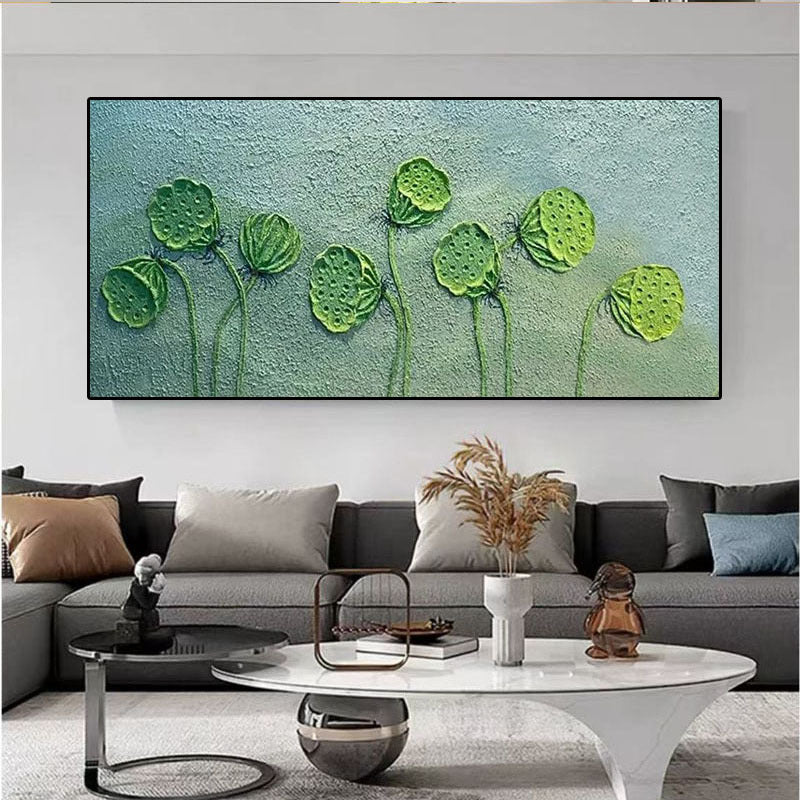Textured Botanical Relief Wall Artwork