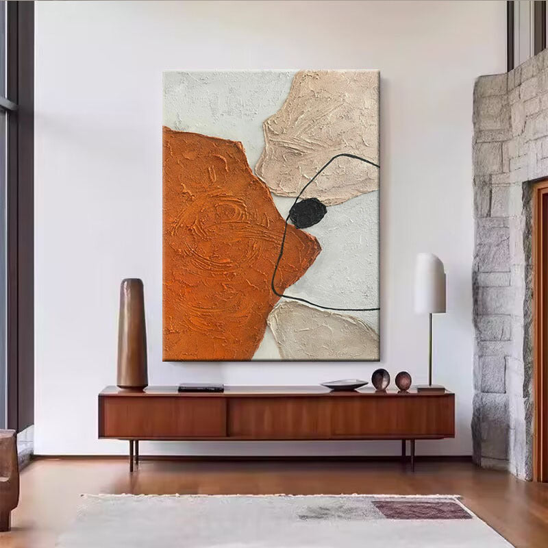 Contemporary Textured Abstract Canvas Wall Art