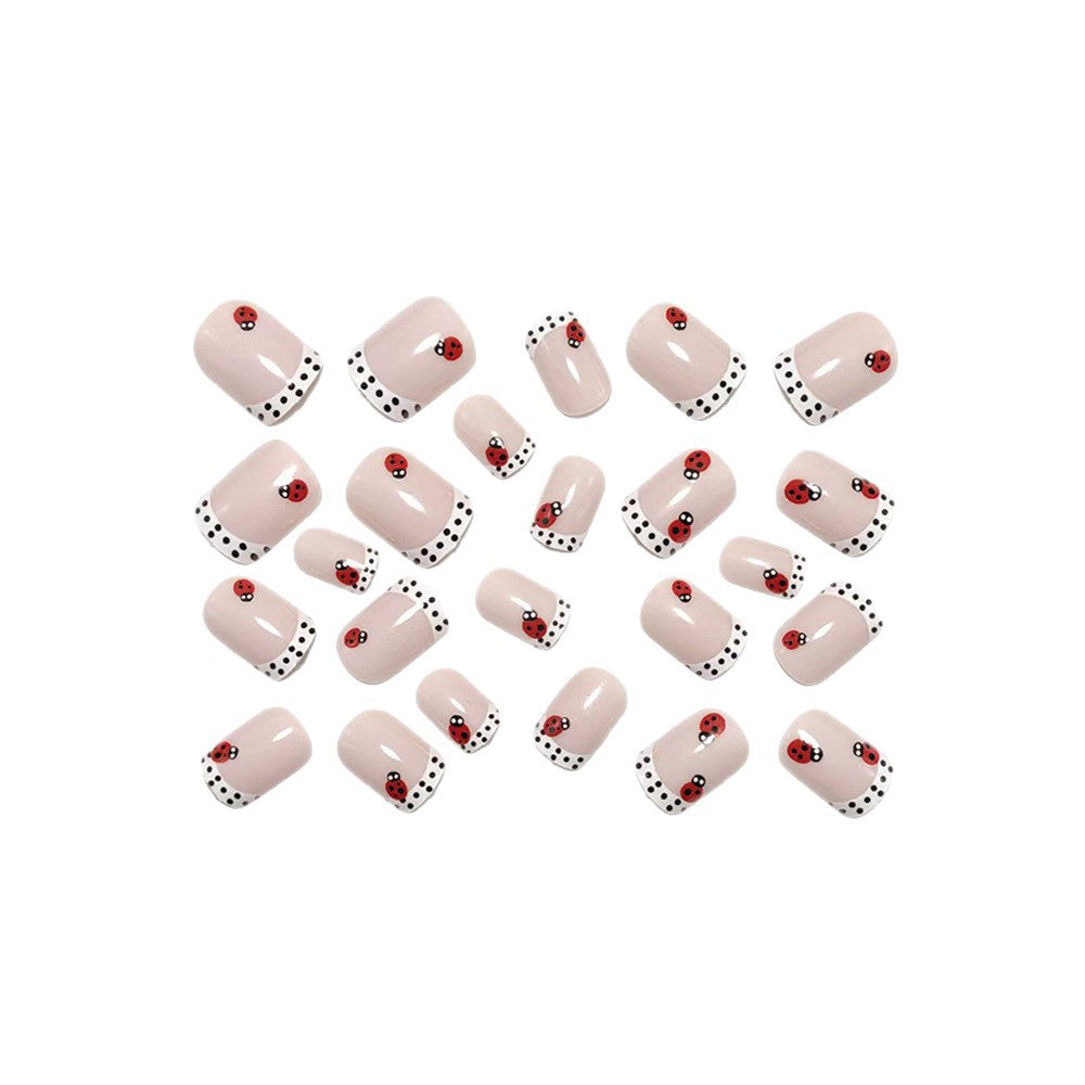 Nail art with cute ladybug designs Acalora