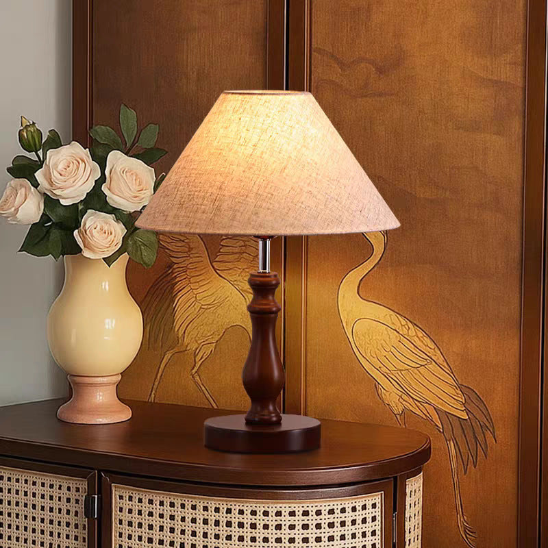 Floral Patterned Bedside Table Lamp