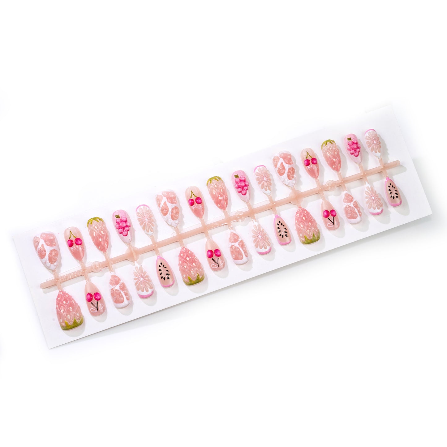 Artistic Fruit-Inspired Press-On Nail Set Acalora