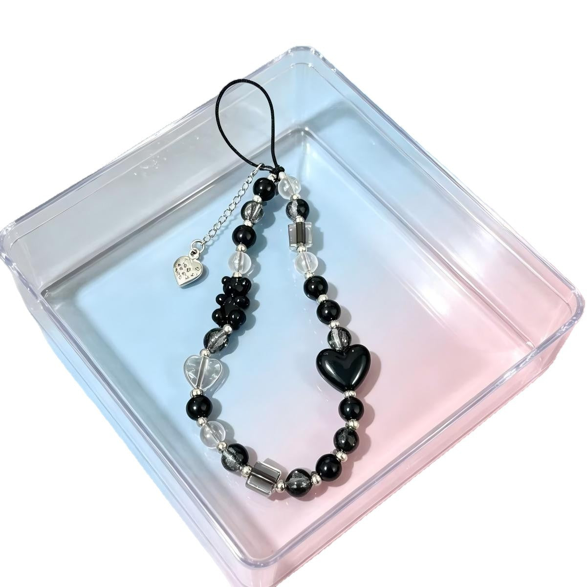 Heart-Themed Beaded Necklace Acalora