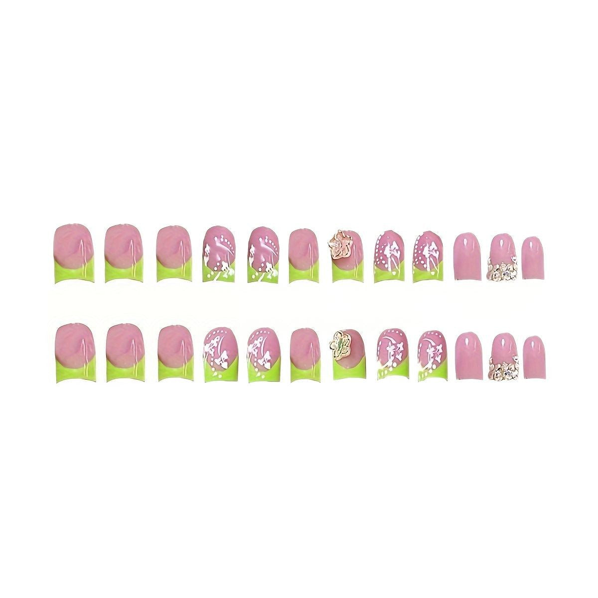 Glamorous Floral Nail Art Acalora