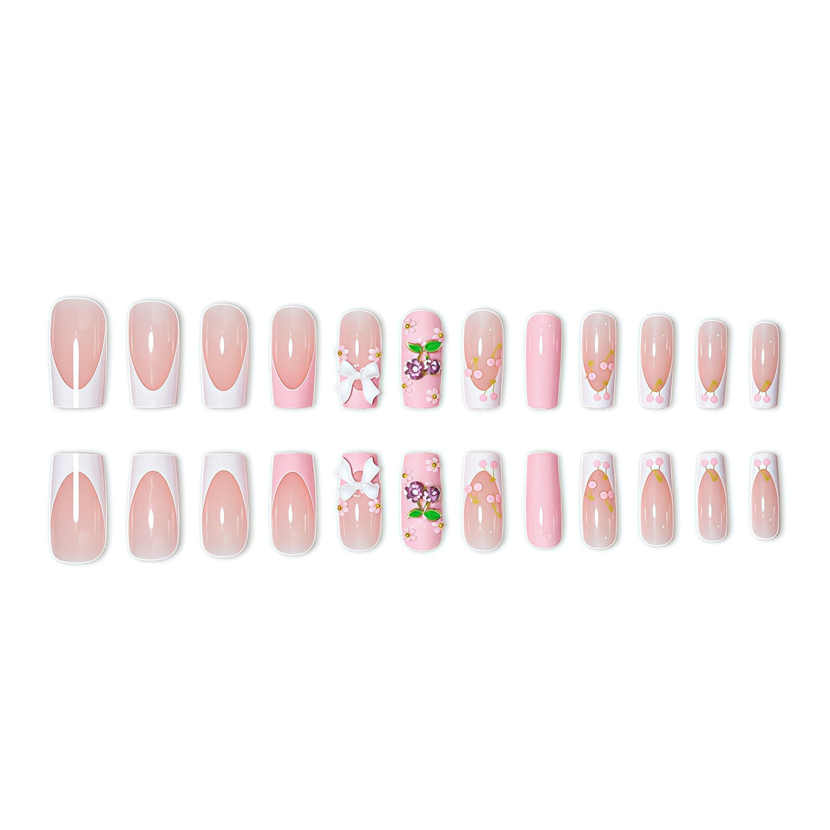 Artistic 3D Floral Nail Art Set Acalora