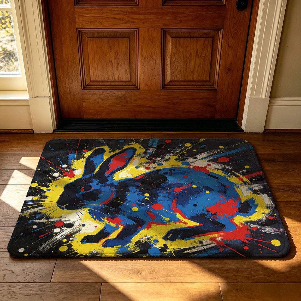 Unisex Playful Garden-Themed Area Mat