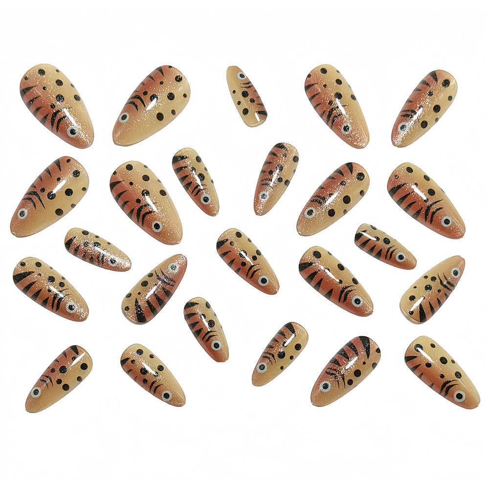 Acrylic Nail Set with Animal Design Acalora