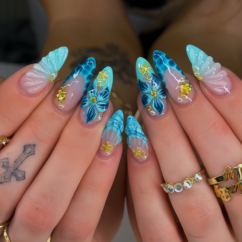 Artistic Long Acrylic Nail Tips Acalora