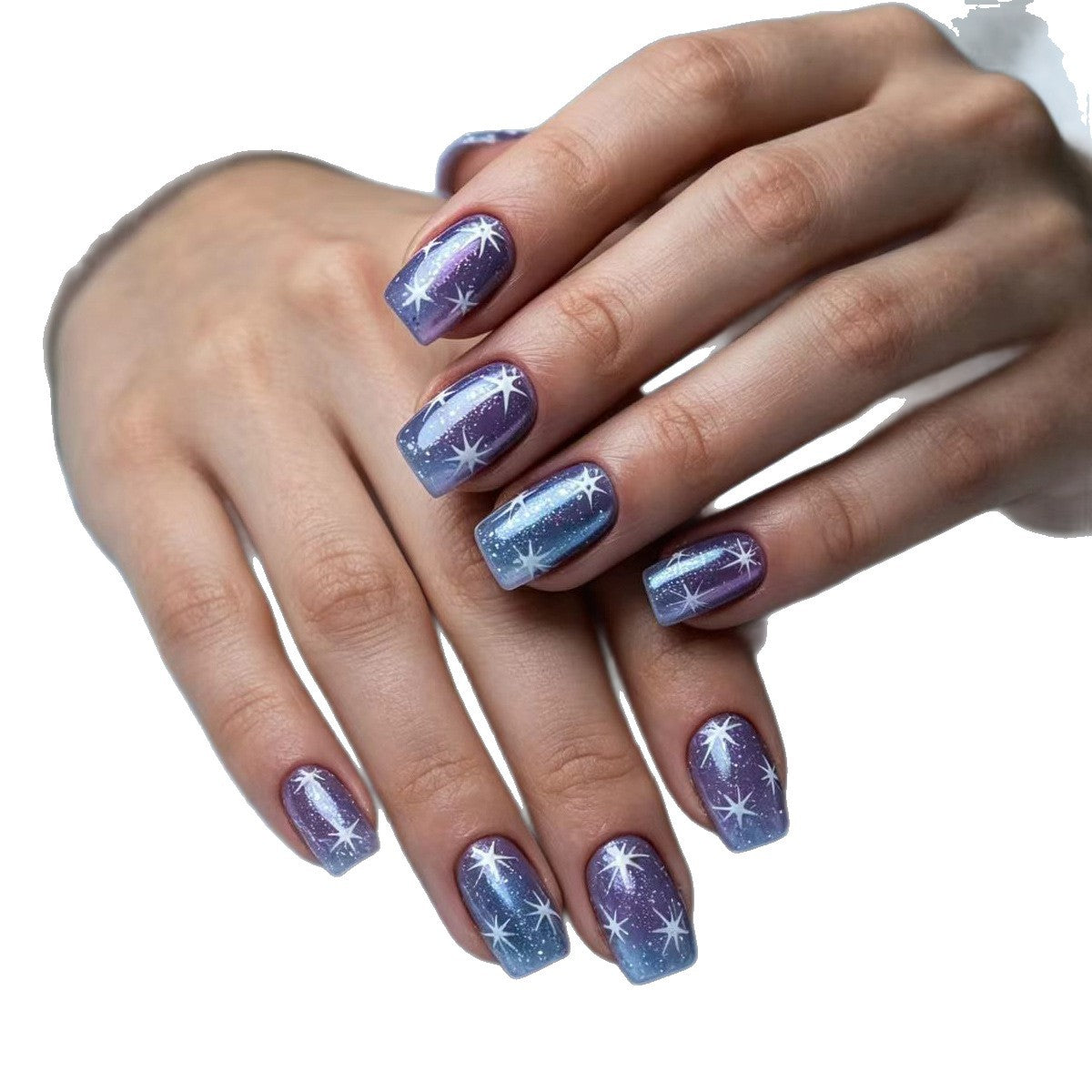 Cosmic Starry Nail Art Acalora