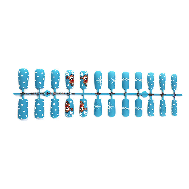 Playful Themed Press-On Nail Art Set Acalora