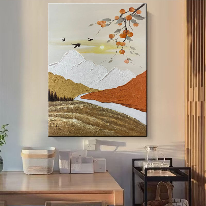 Textured Landscape Canvas Artwork
