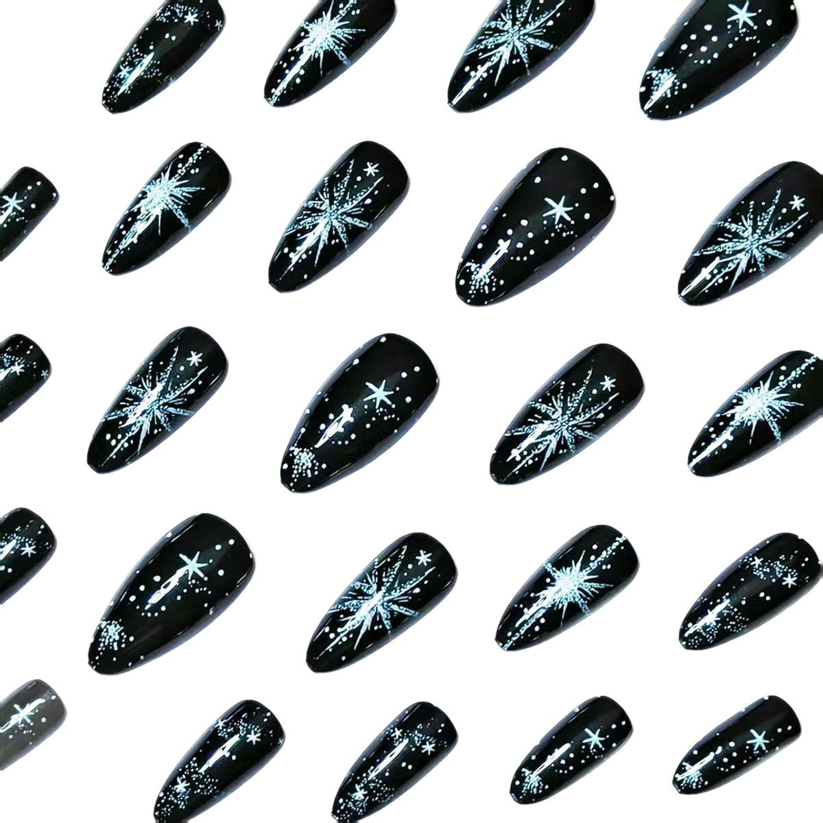 Starry Night Themed Nail Art Acalora