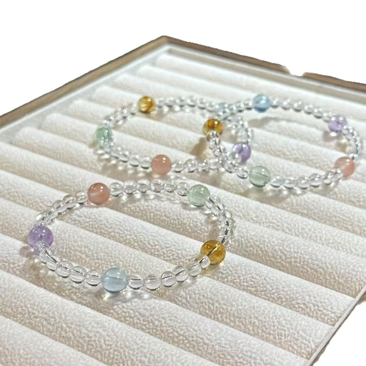 Adjustable Gemstone Stretch Bracelet Acalora
