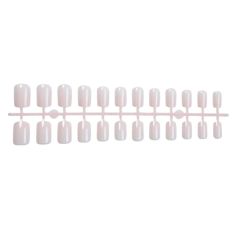 Elegant Press-On Nail Set with Stylish French Tip Design Acalora