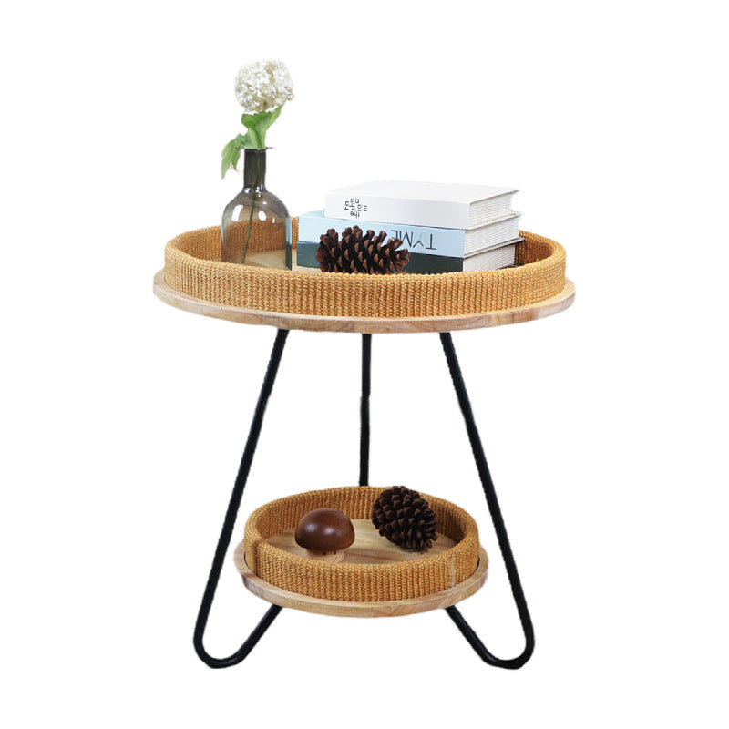 Decorative Round Woven Coffee Table Acalora