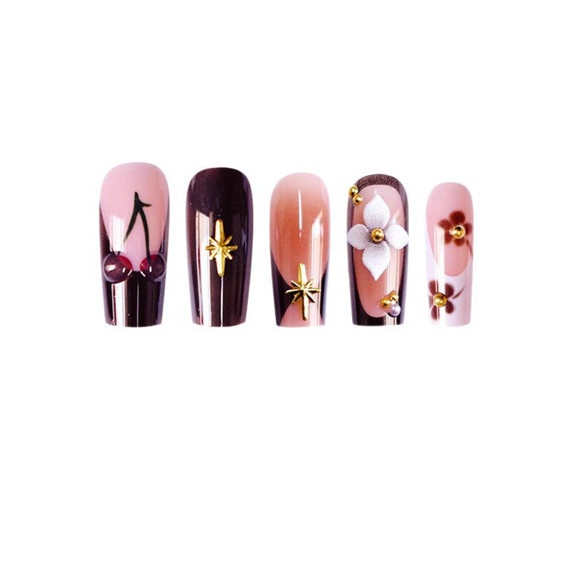 Decorative Long Acrylic Nail Art Acalora