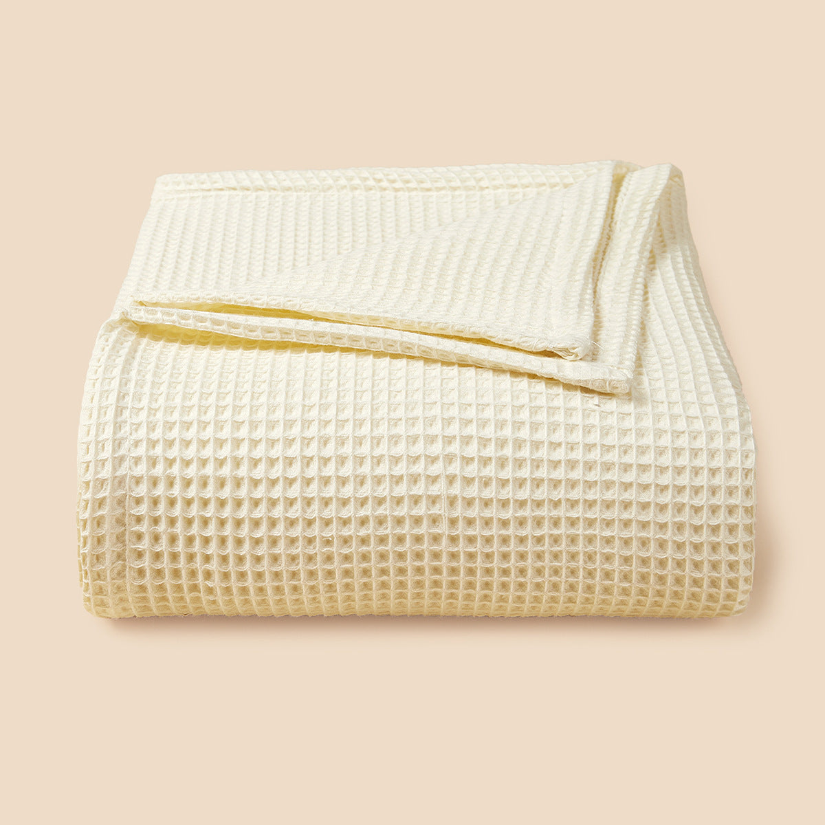 Textured Waffle Weave Throw Blanket