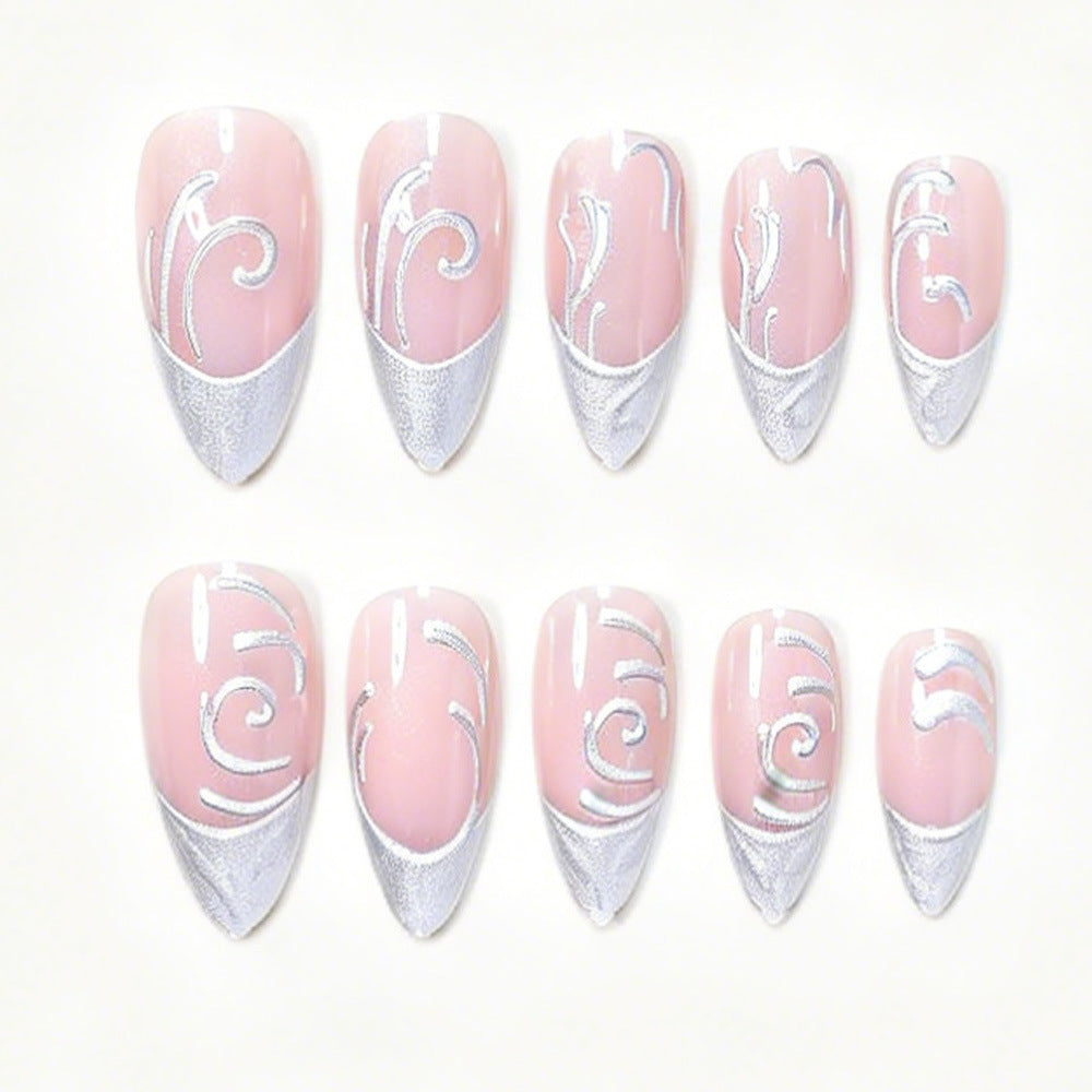 Elaborate Sculpted Press-On Nail Art Acalora