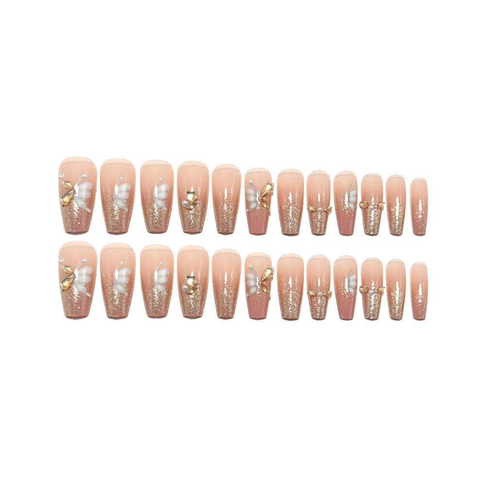 Luxury glitter design artificial nails Acalora