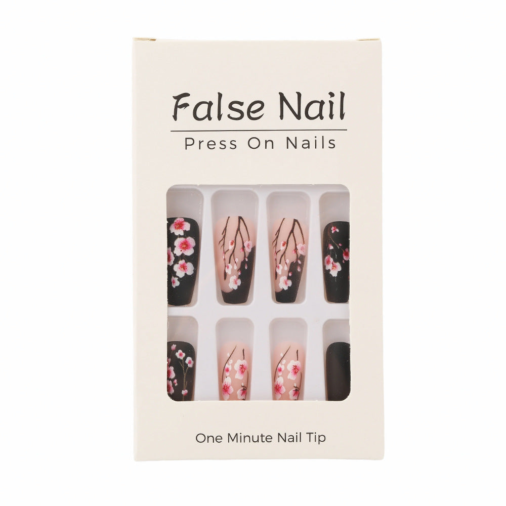Artificial nails with timeless cherry blossom designs Acalora