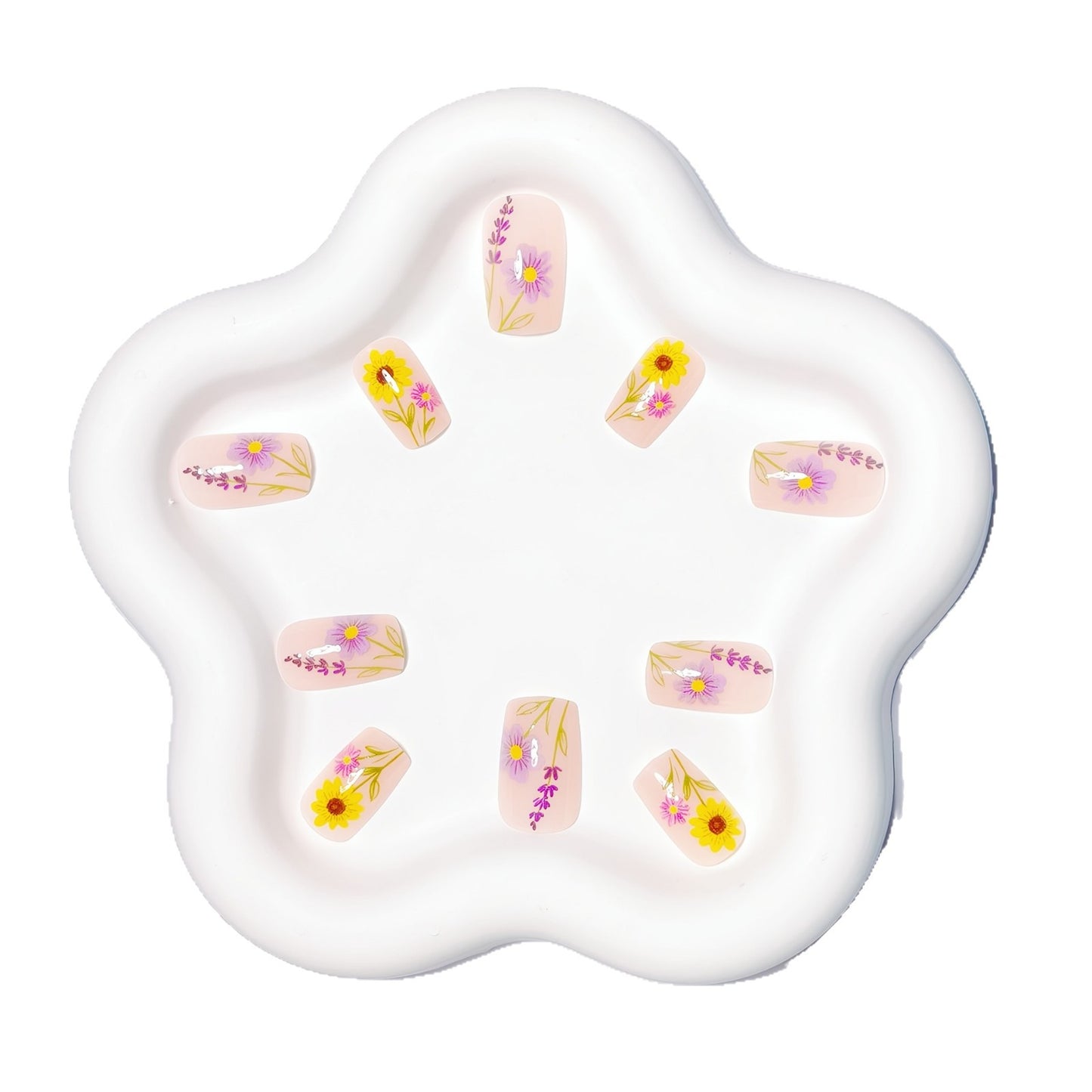 Floral 3D Nail Art Acalora