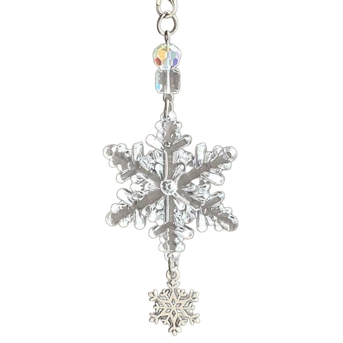 Snowflake Charm Keychain Acalora