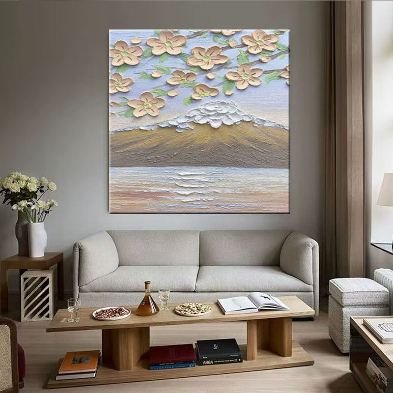 Textured Floral Landscape Wall Art
