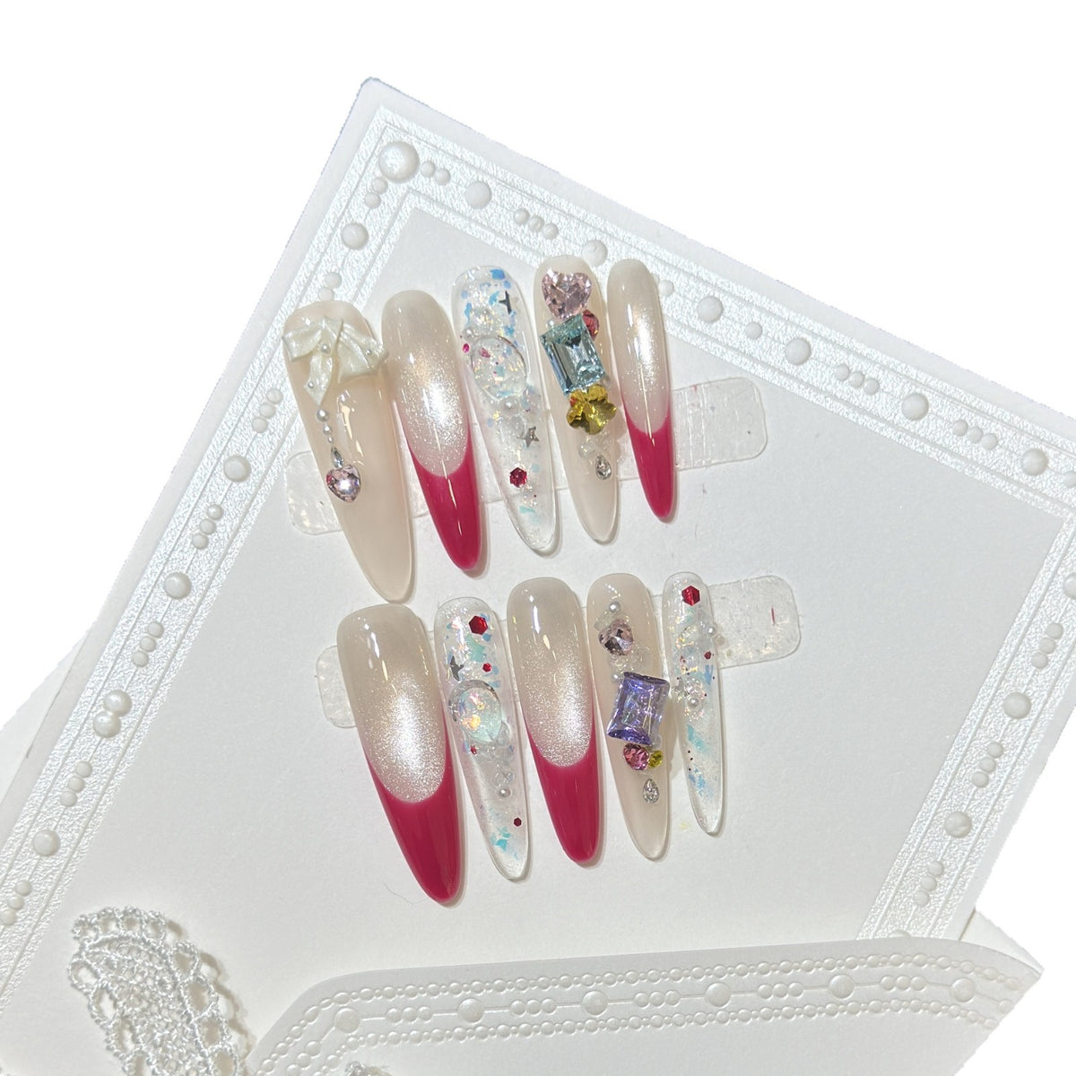 Stylish Decorative Press-On Nail Set Acalora