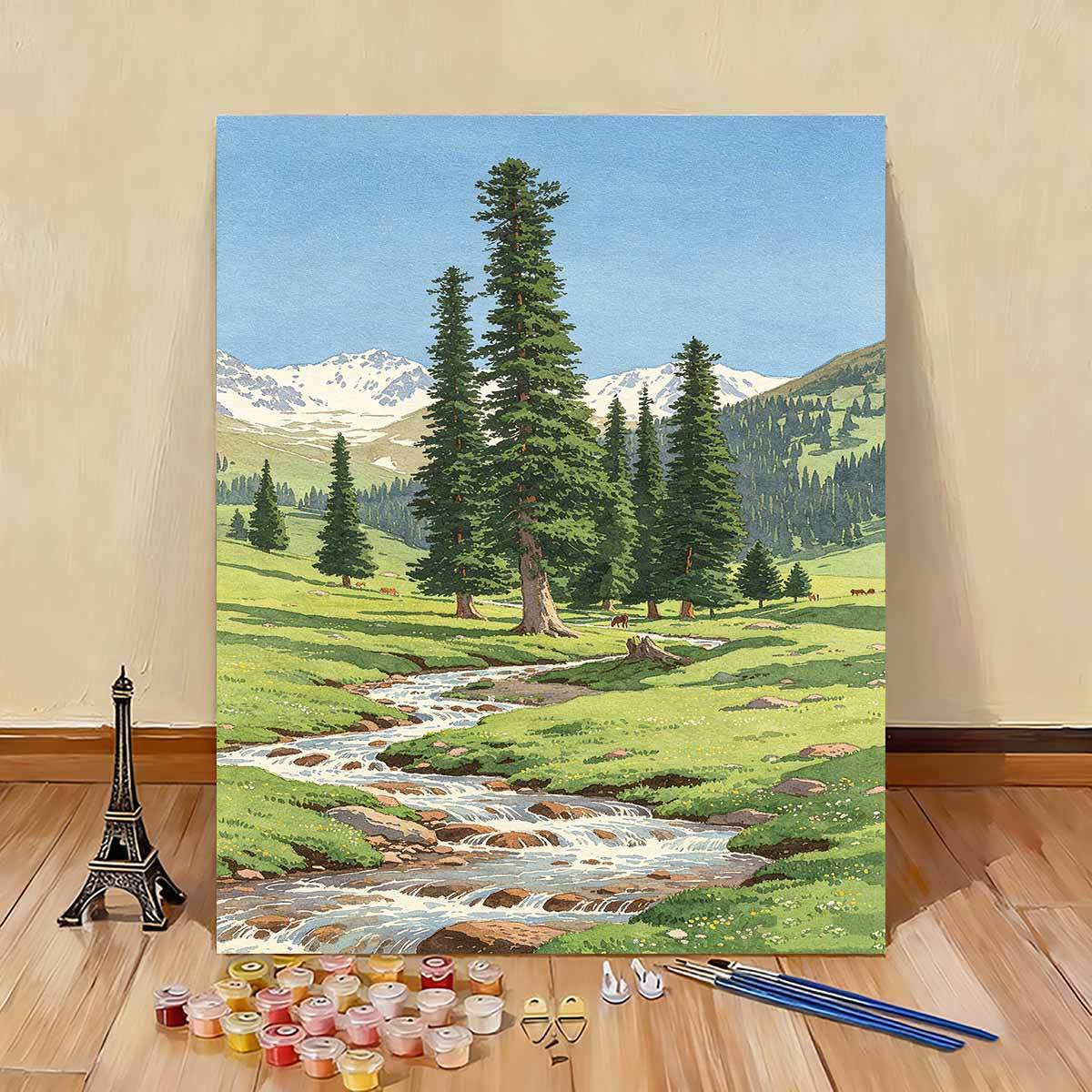 Scenic Nature Landscape Paint by Numbers Kit