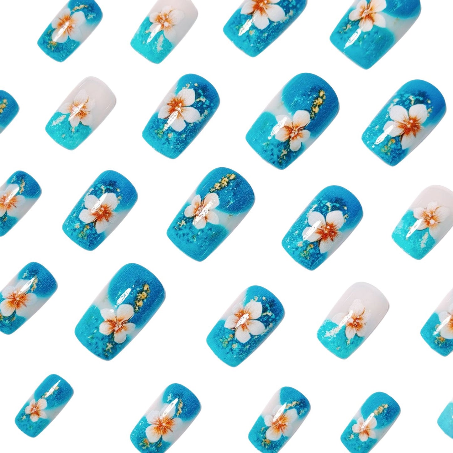 Floral 3D Nail Art Acalora