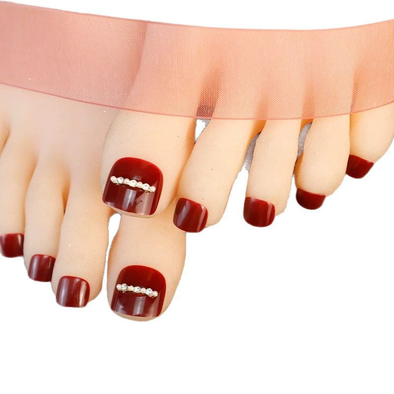 Decorative Press-On Toenail Art Set Acalora