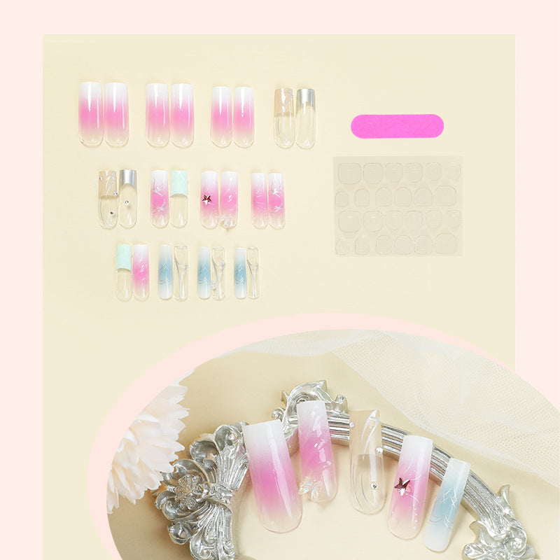 Gradient Press-On Nail Art Set Acalora