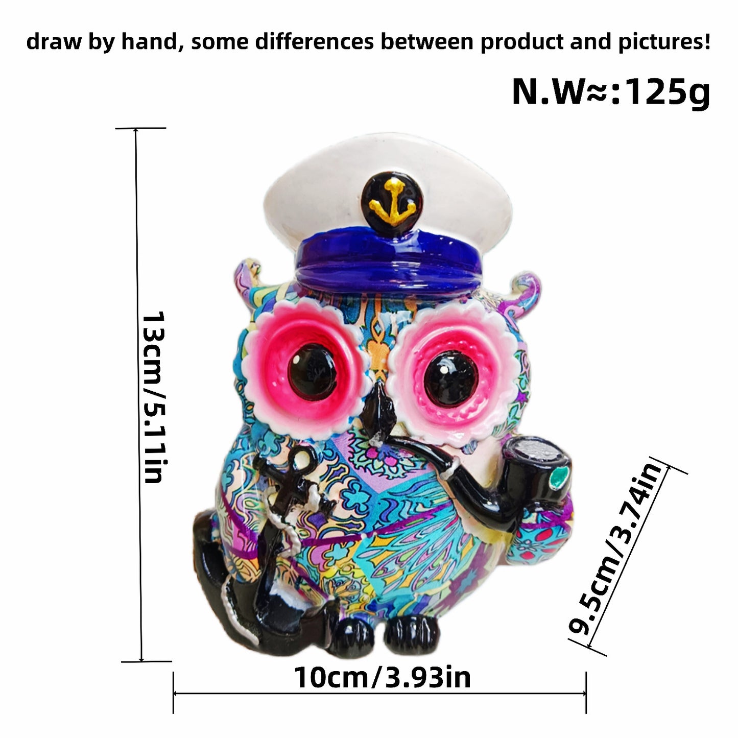 Artful owl figure in maritime design Acalora