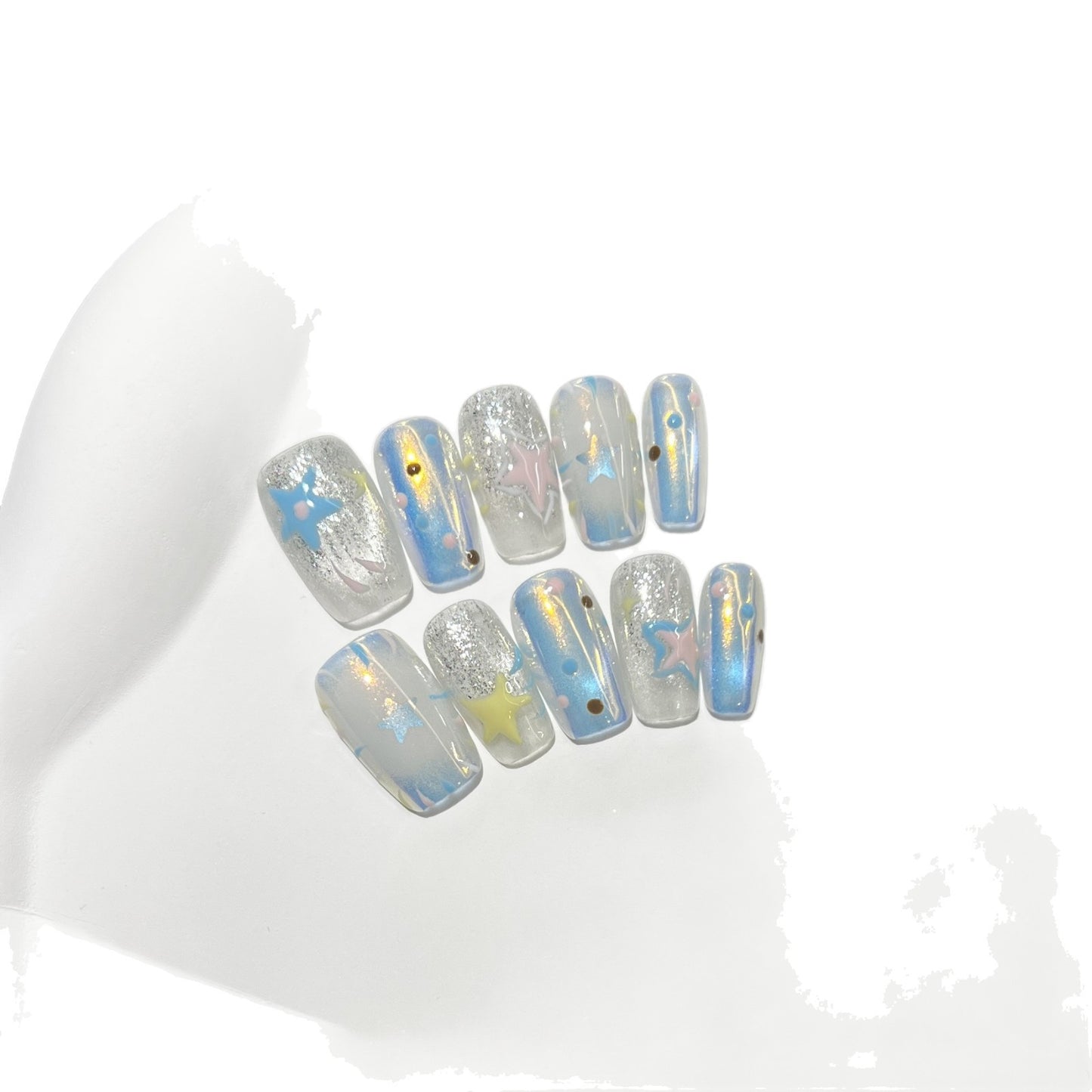 Artistic Starry Dream Press-On Nail Set Acalora