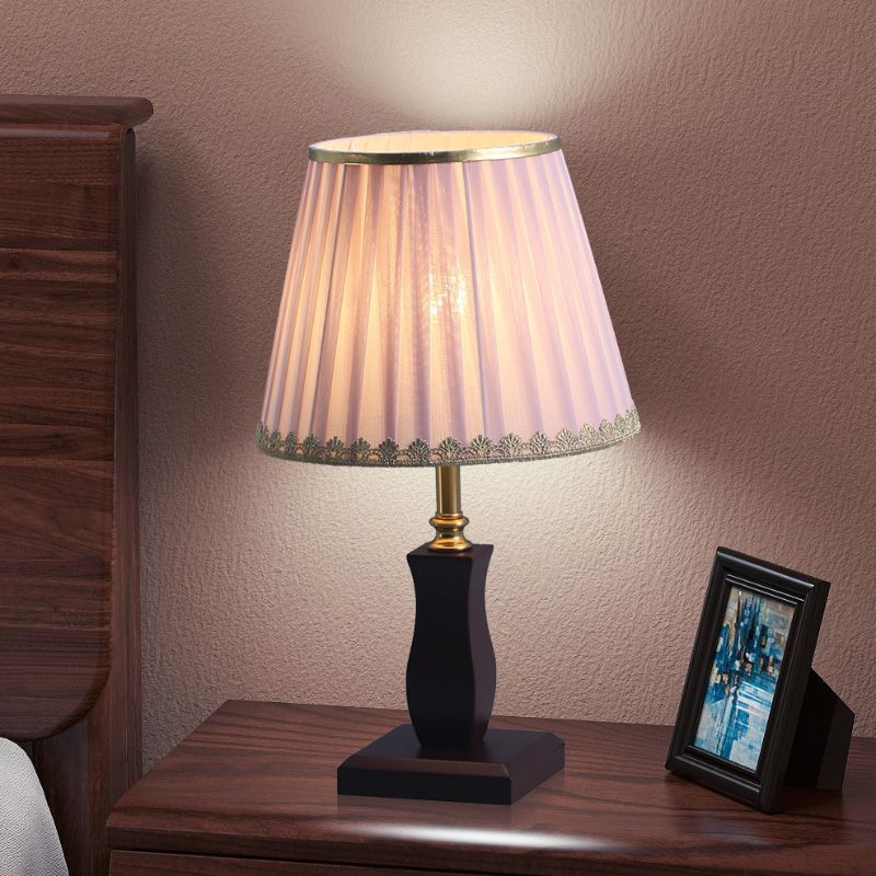 Elegant Table Lamp with Pleated Shade