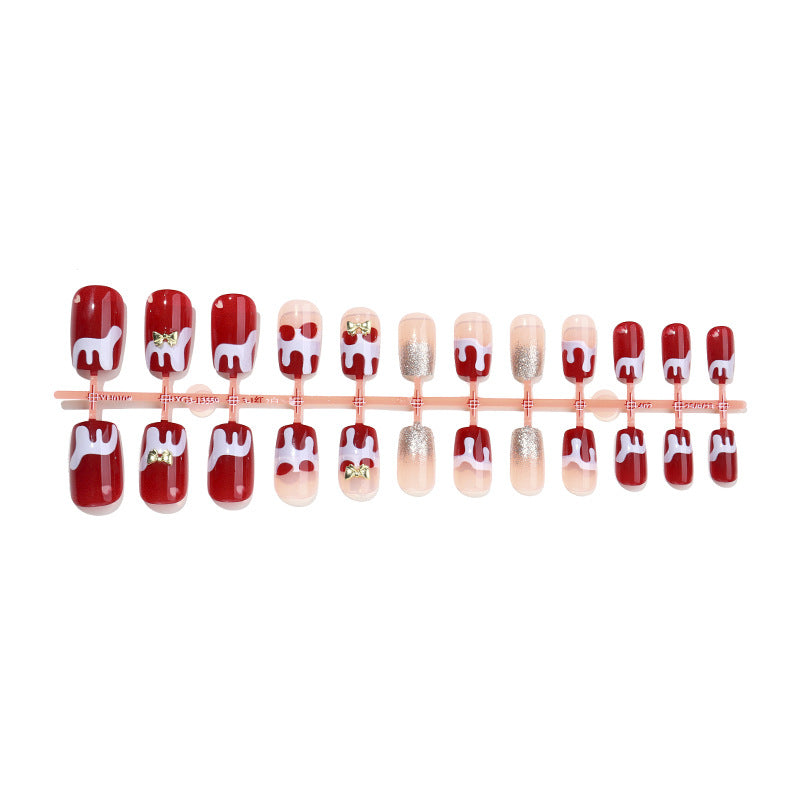 Festive Themed Press-On Nail Set Acalora
