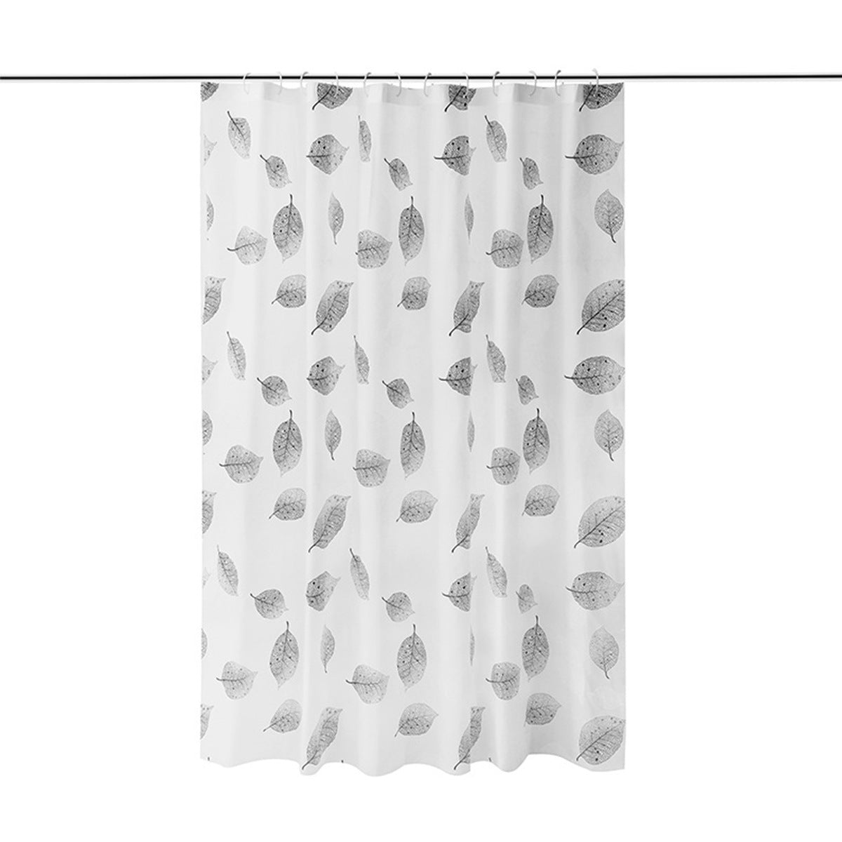 Leaf-Patterned Shower Curtain