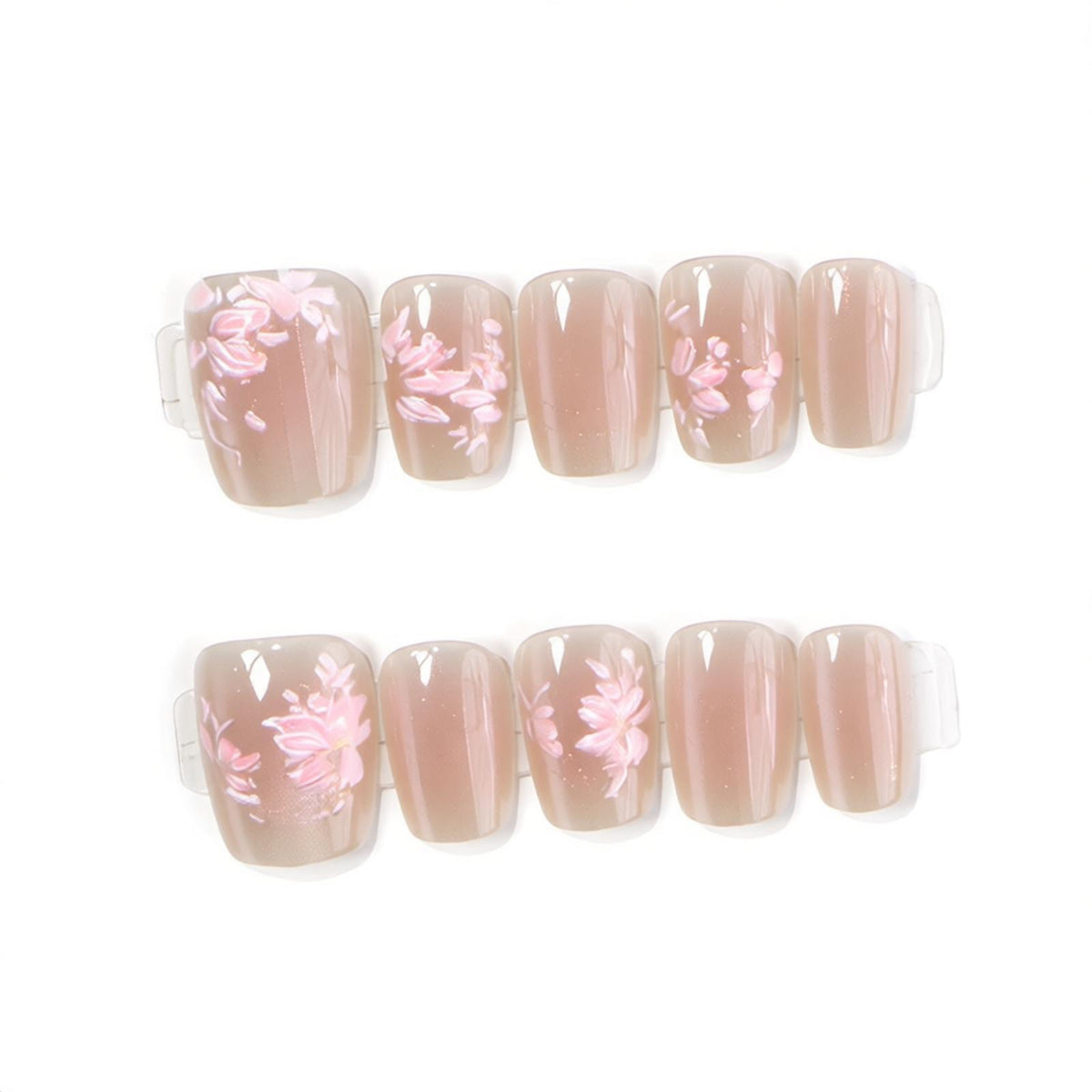 Floral Design Press-On Nail Set Acalora